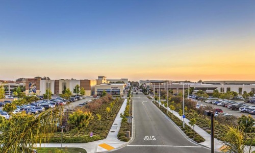 a high angle view of a city
